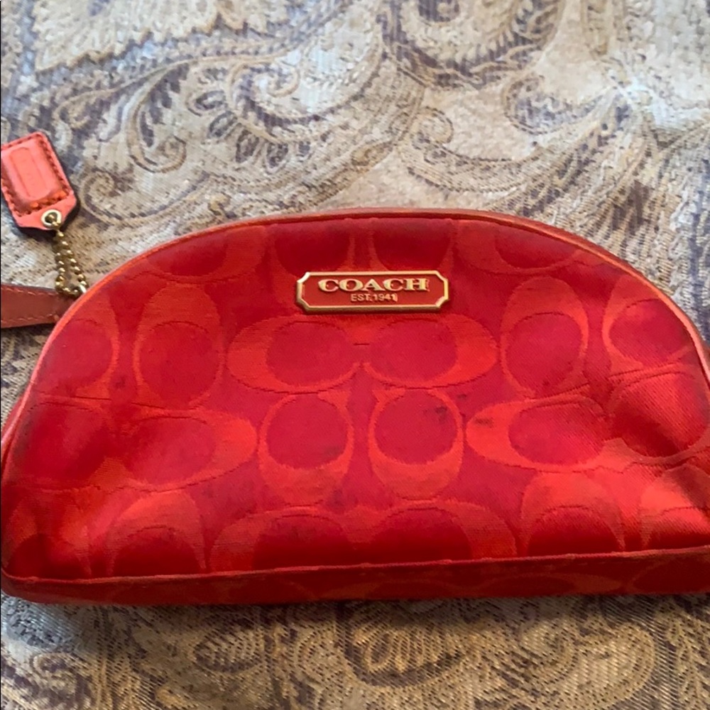 Coach makeup bag
